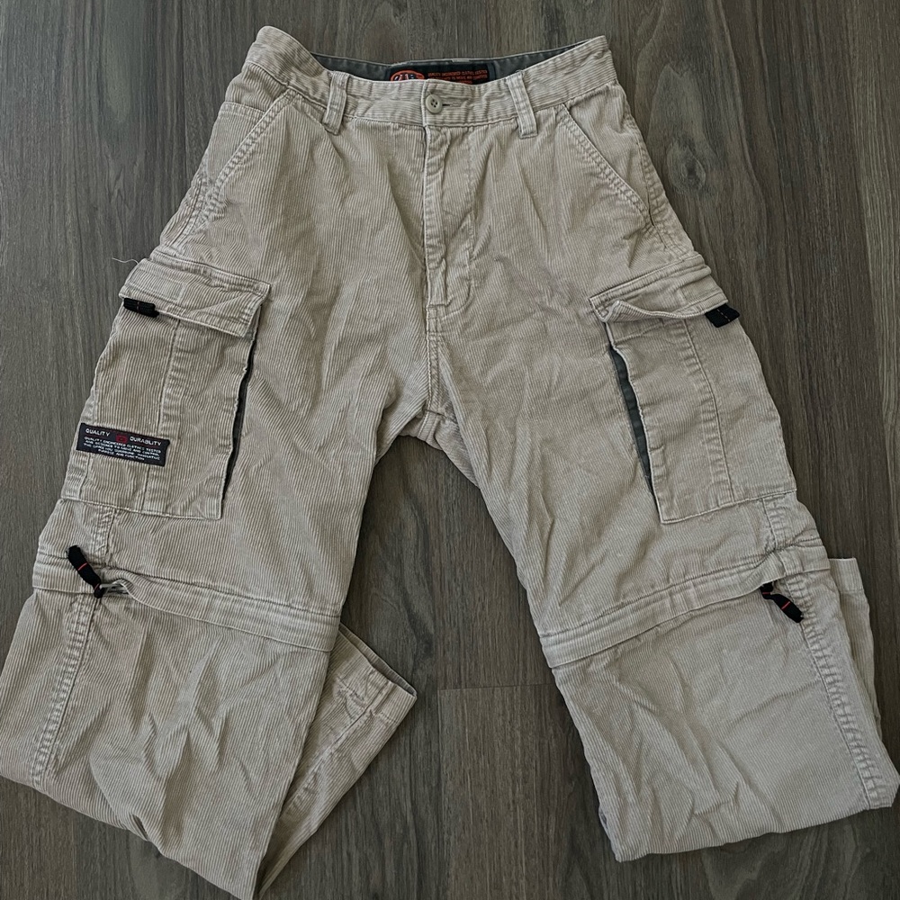 Cargo corduroy tan boys pants